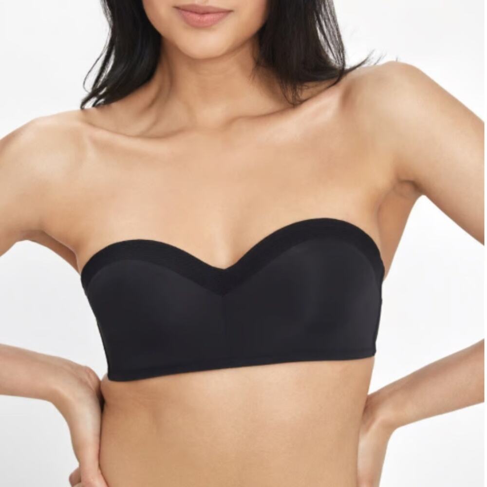 Lively Demi No Wire Strapless Bra Black NEW NWT 38D Straps Included